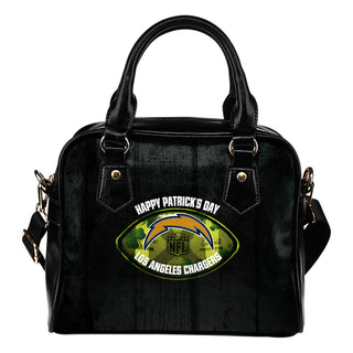 Retro Scene Lovely Shining Patrick's Day Los Angeles Chargers Shoulder Handbags