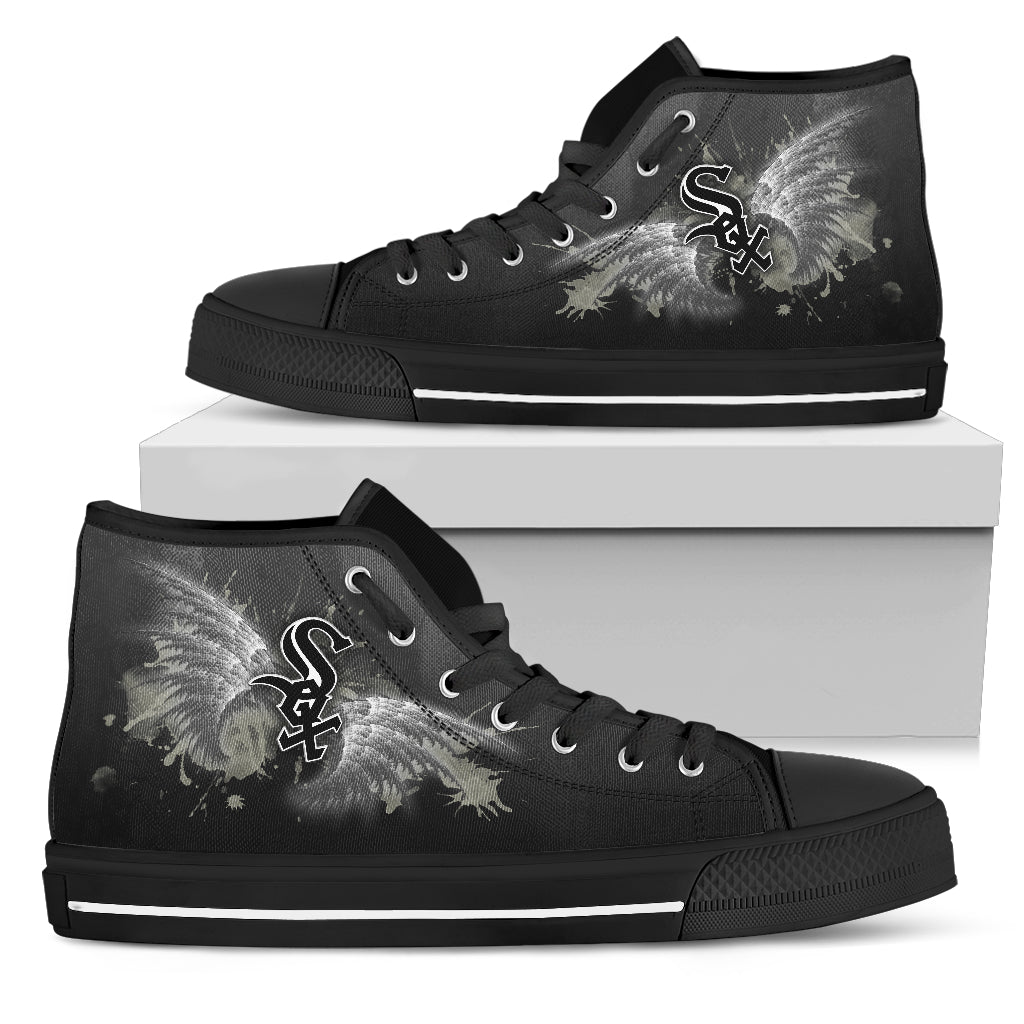 Angel Wings Chicago White Sox High Top Shoes