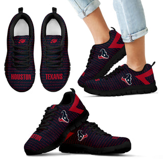 Pattern Logo Slide In Line Houston Texans Sneakers