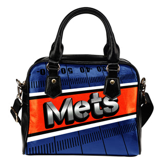 New York Mets Silver Name Colorful Shoulder Handbags