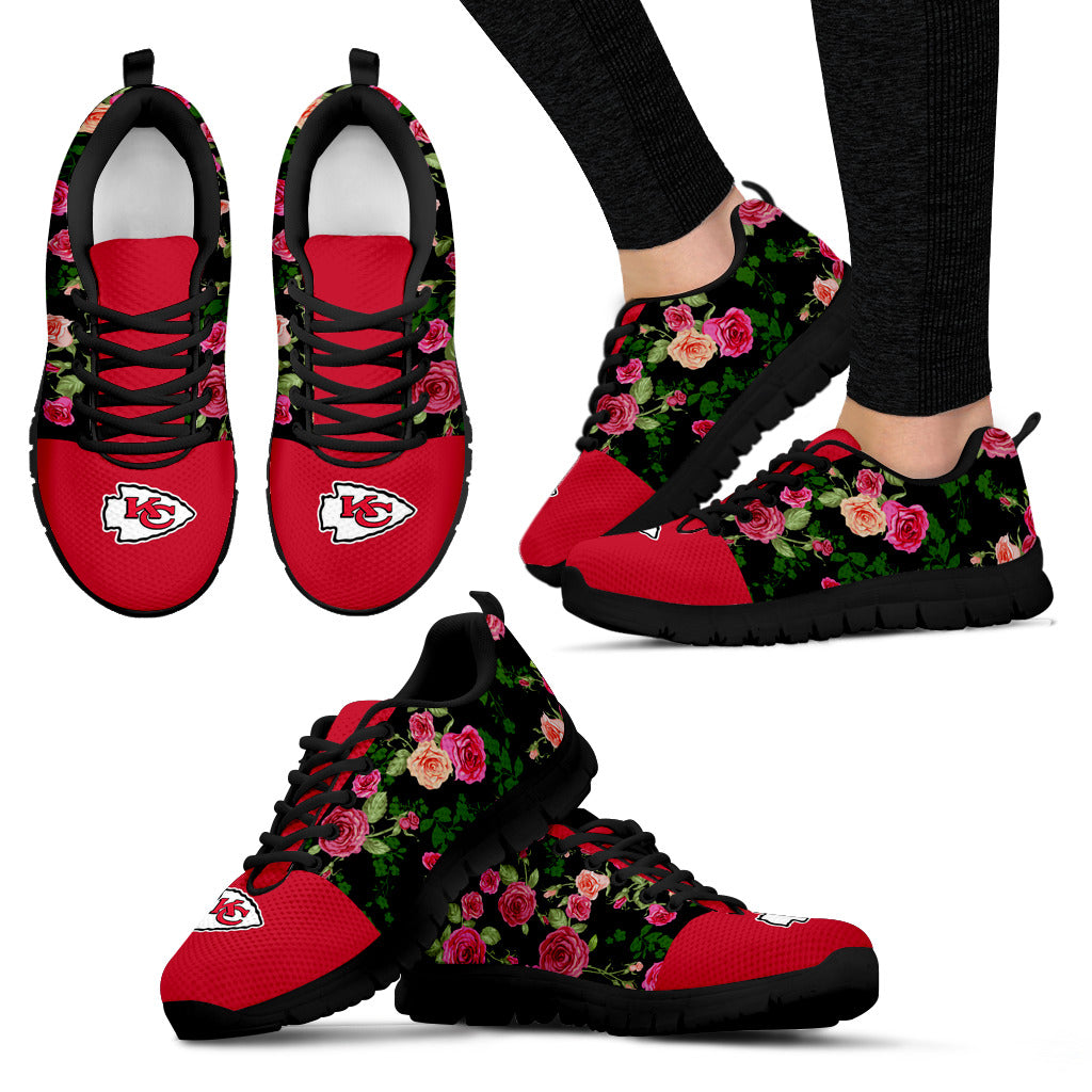 Vintage Floral Kansas City Chiefs Sneakers