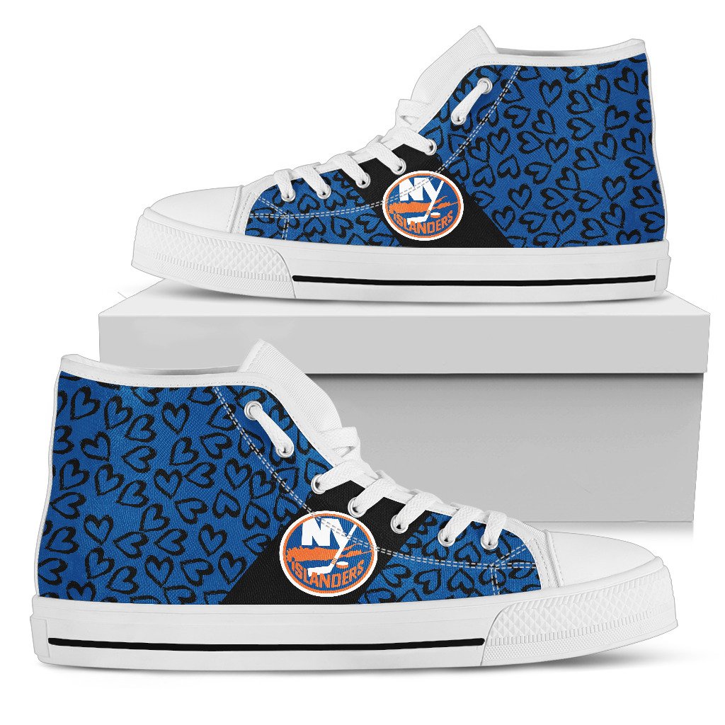 Perfect Cross Color Absolutely Nice New York Islanders High Top Shoes