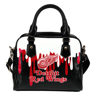 Color Leak Down Colorful Detroit Red Wings Shoulder Handbags