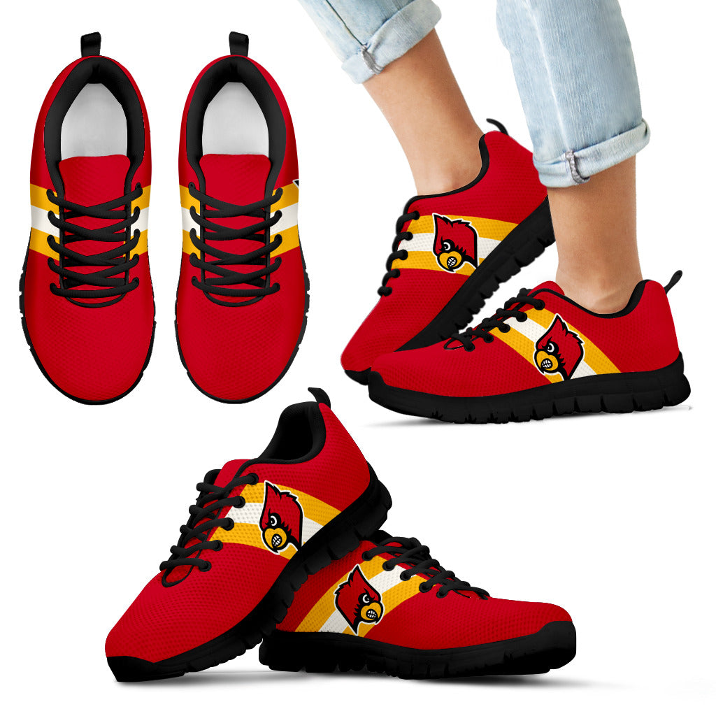 Three Colors Vertical Louisville Cardinals Sneakers – Best Funny Store