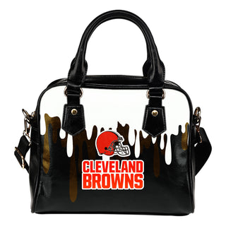Color Leak Down Colorful Cleveland Browns Shoulder Handbags