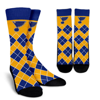 Gorgeous St. Louis Blues Argyle Socks