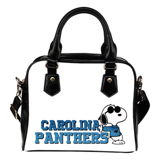 Carolina Panthers Cool Sunglasses Snoopy Shoulder Handbags Women Purse