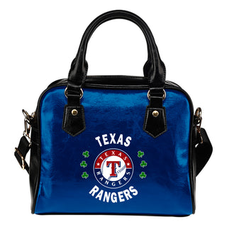 Central Beautiful Logo Circle Lucky Leaf Texas Rangers Shoulder Handbags