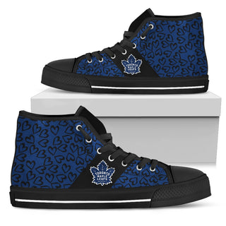 Perfect Cross Color Absolutely Nice Toronto Maple Leafs High Top Shoes