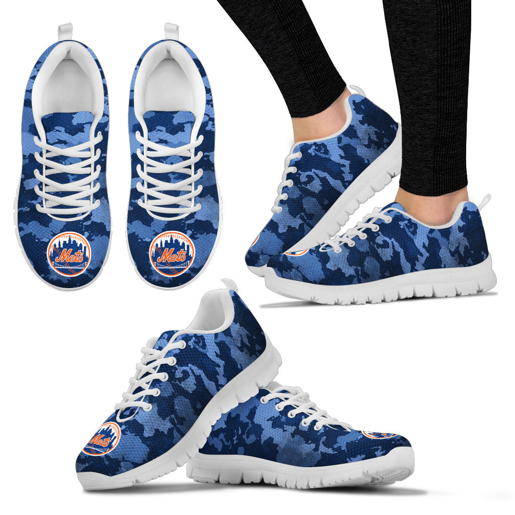 Arches Top Fabulous Camouflage Background New York Mets Sneakers