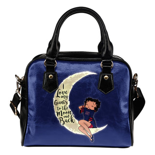 BB I Love My New York Giants To The Moon And Back Shoulder Handbags Women Purse