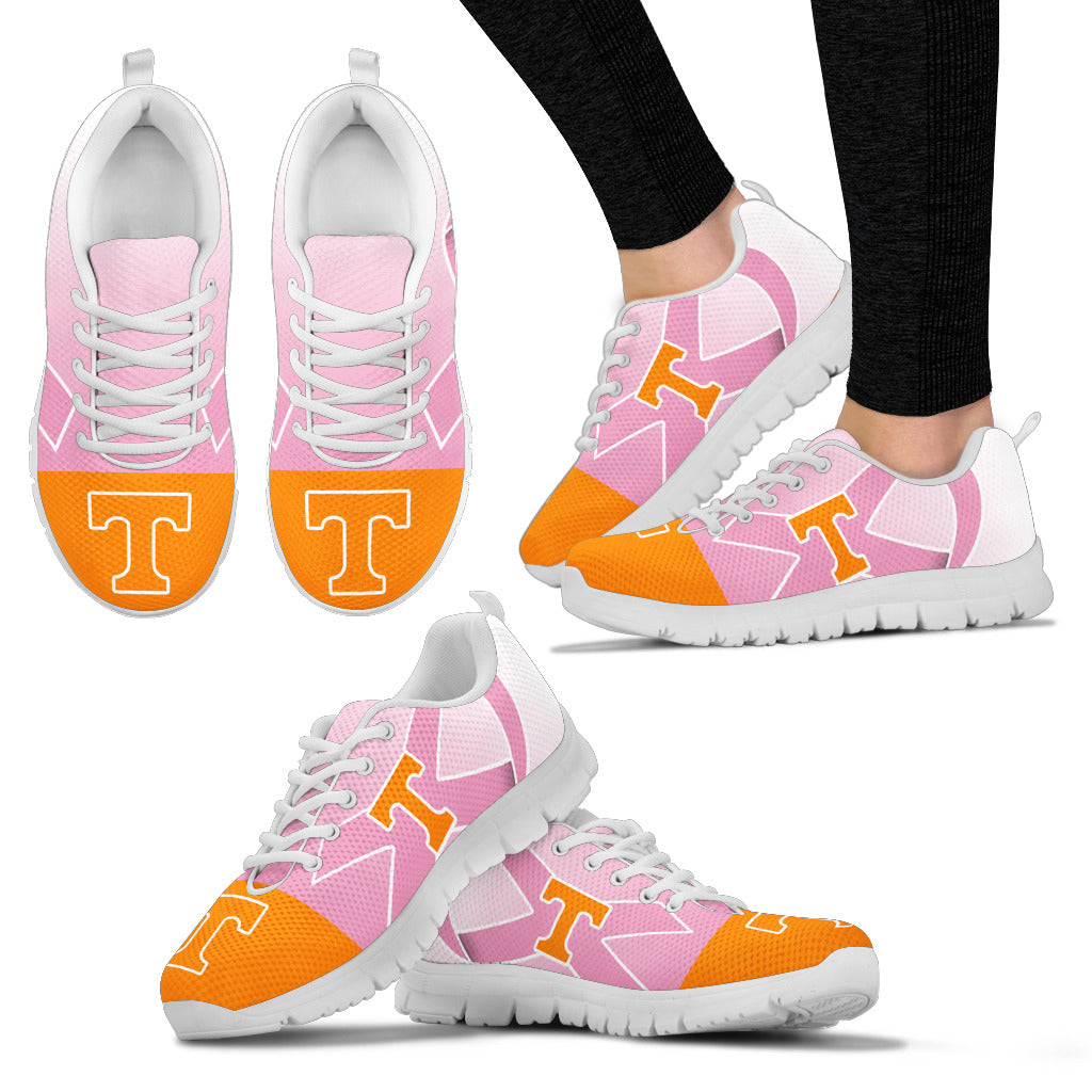 Tennessee Volunteers Cancer Pink Ribbon Sneakers