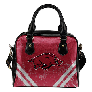 Couple Curves Light Good Logo Arkansas Razorbacks Shoulder Handbags