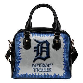 Jagged Saws Mouth Creepy Detroit Tigers Shoulder Handbags