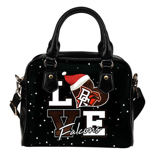 Love Word Christmas Sweet Bowling Green Falcons Shoulder Handbags