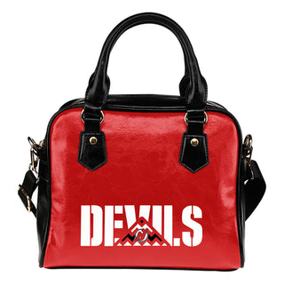 New Jersey Devils Mass Triangle Shoulder Handbags