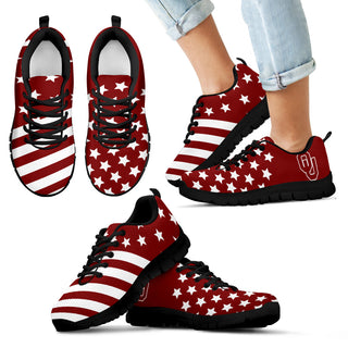 American Flag Full Stars Oklahoma Sooners Sneakers