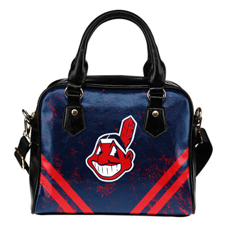 Couple Curves Light Good Logo Cleveland Indians Shoulder Handbags