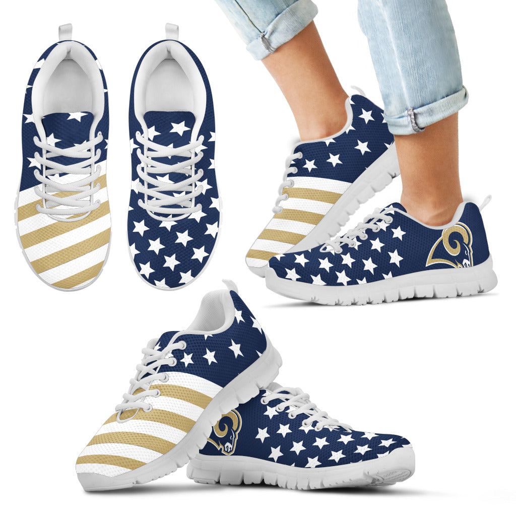 America Flag Full Stars Stripes Los Angeles Rams Sneakers