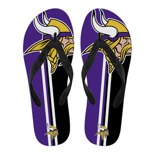 Minnesota Vikings Fan Gift Two Main Colors Flip Flops