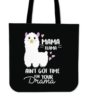 Mama Llama Ain't Got Time For Your Drama Sheep Tote Bags