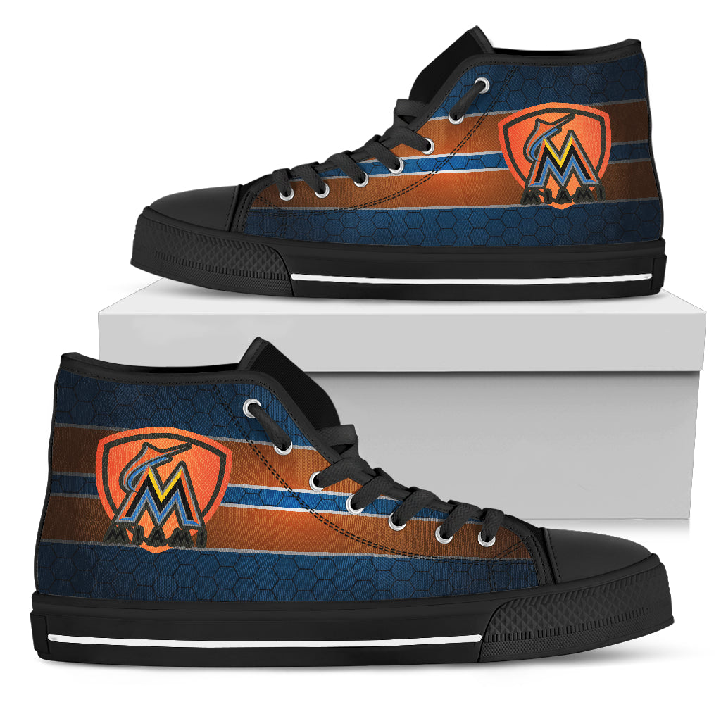 The Shield Miami Marlins High Top Shoes