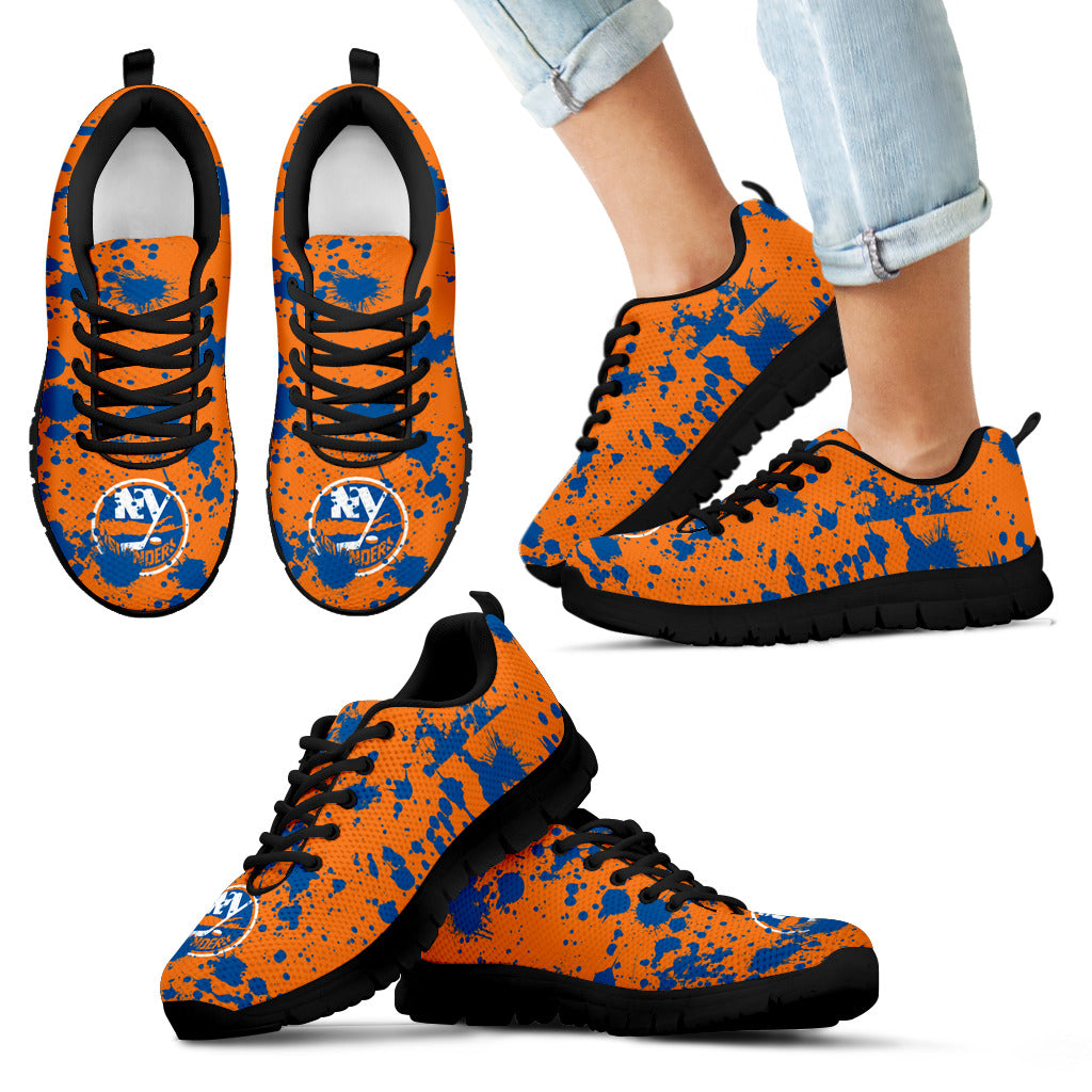 Splatters Watercolor New York Islanders Sneakers