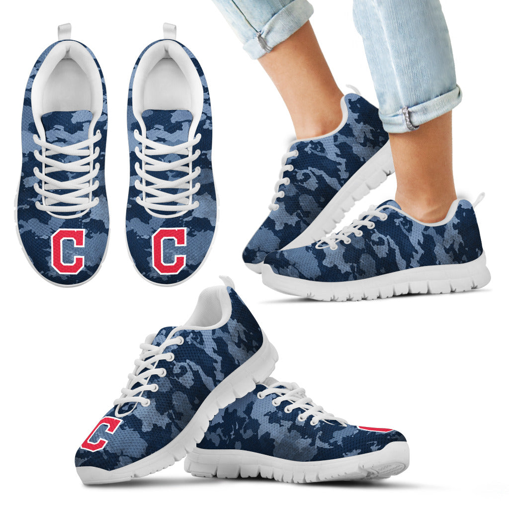Arches Top Fabulous Camouflage Background Cleveland Indians Sneakers