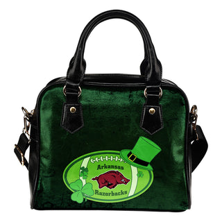 Signal Patrick's Day Pleasant Arkansas Razorbacks Shoulder Handbags