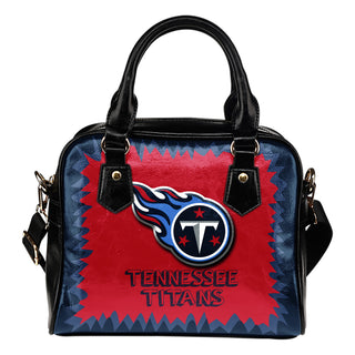 Jagged Saws Mouth Creepy Tennessee Titans Shoulder Handbags
