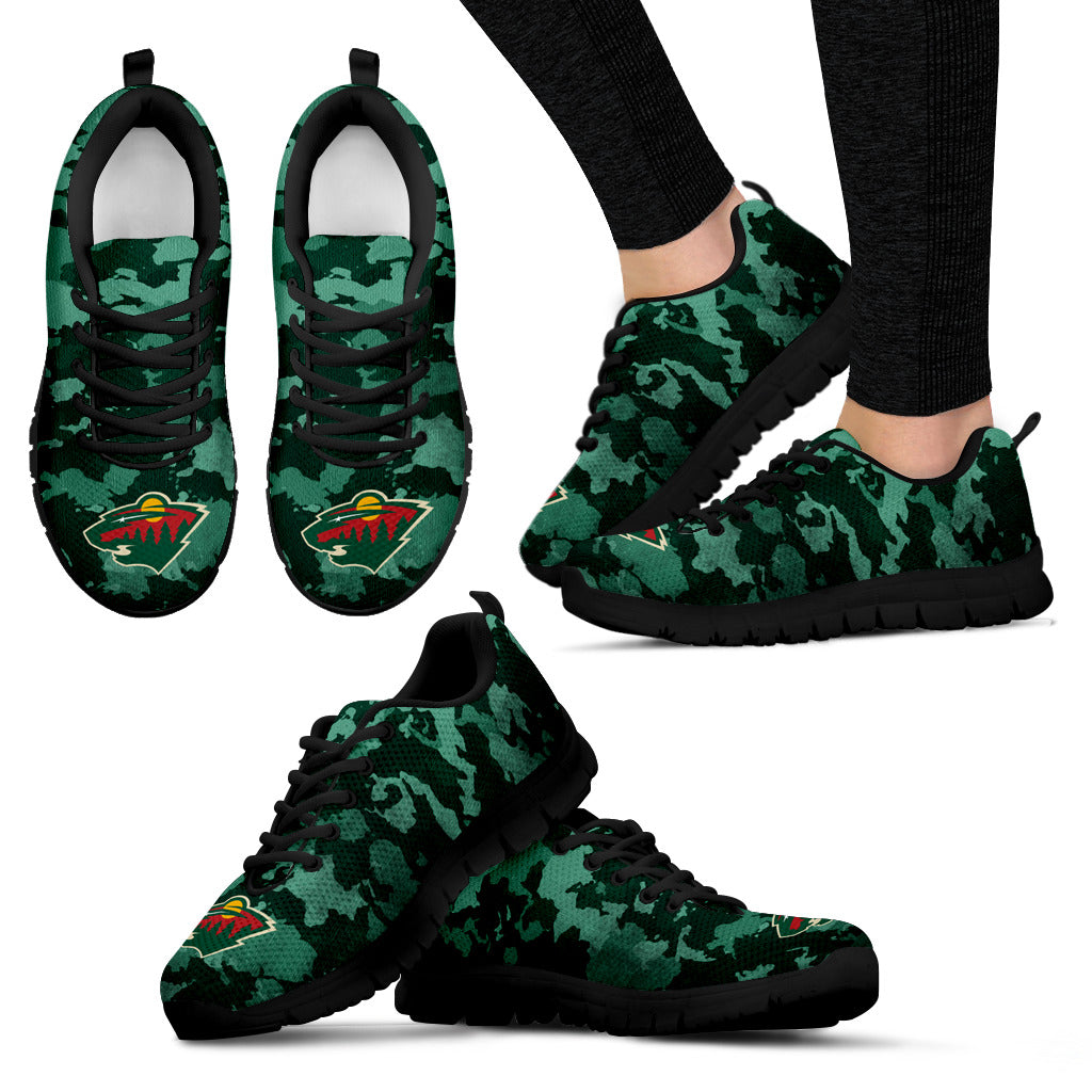 Arches Top Fabulous Camouflage Background Minnesota Wild Sneakers