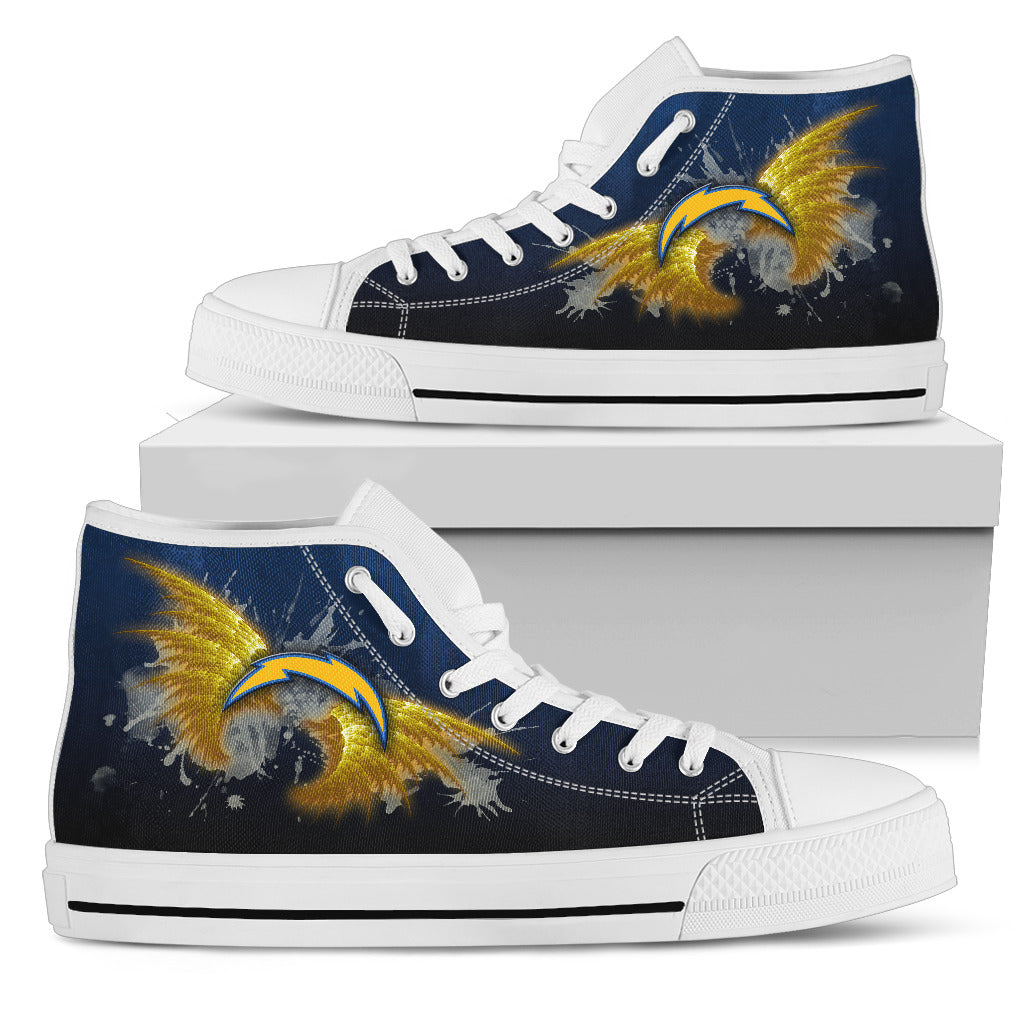 Angel Wings Los Angeles Chargers High Top Shoes