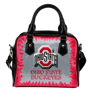 Jagged Saws Mouth Creepy Ohio State Buckeyes Shoulder Handbags