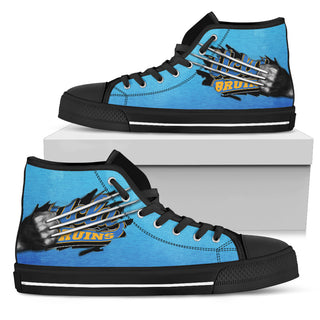 Scratch Of The Wolf UCLA Bruins High Top Shoes