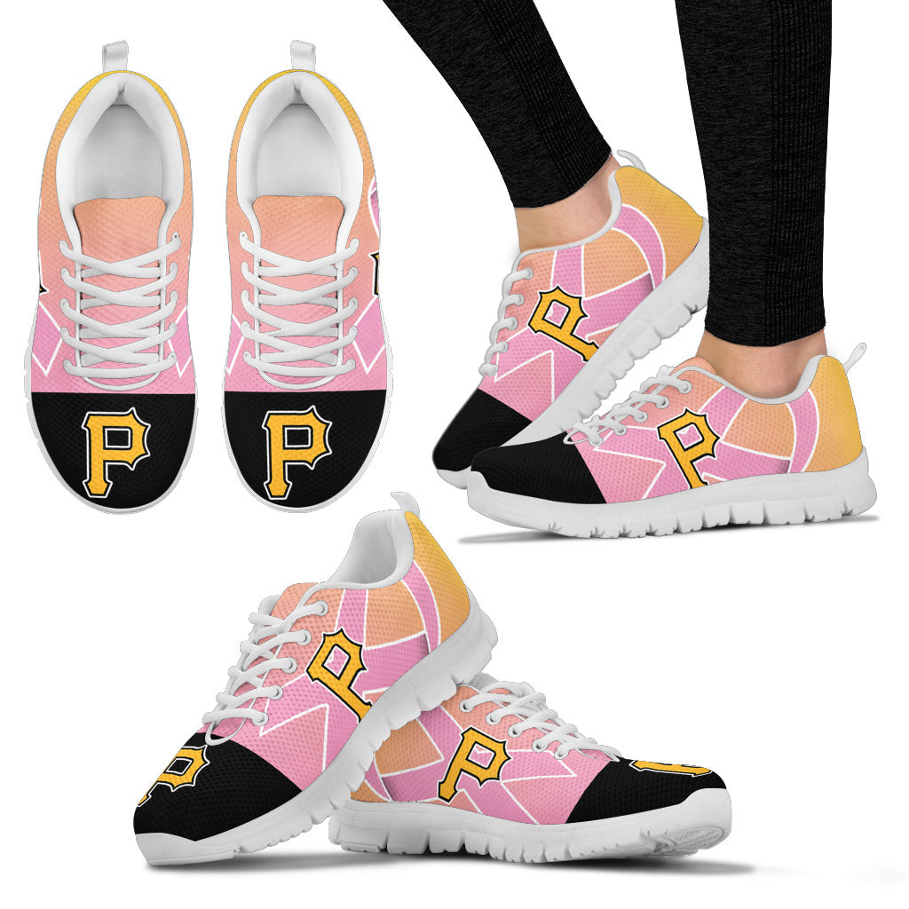 Pittsburgh Pirates Cancer Pink Ribbon Sneakers