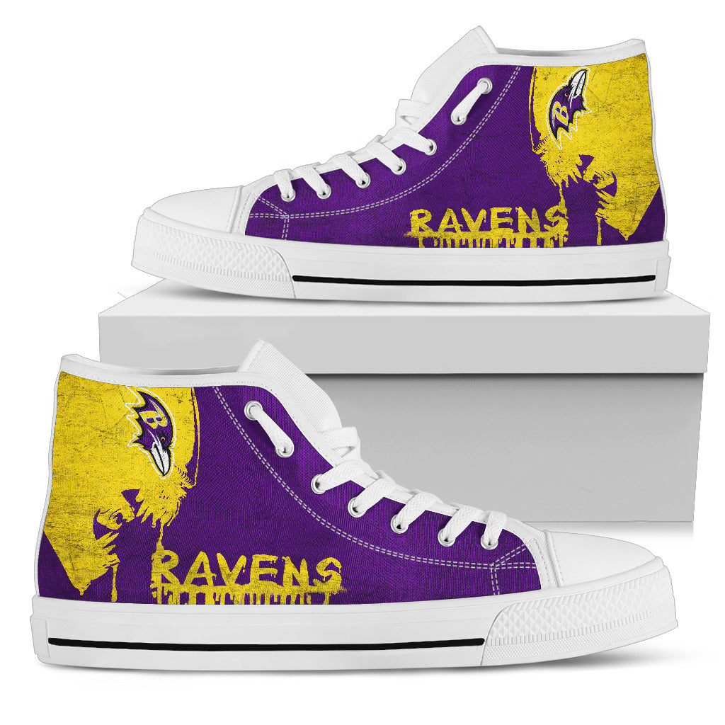 Alien Movie Baltimore Ravens High Top Shoes