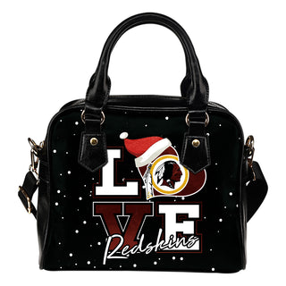 Love Word Christmas Sweet Washington Redskins Shoulder Handbags