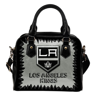 Jagged Saws Mouth Creepy Los Angeles Kings Shoulder Handbags