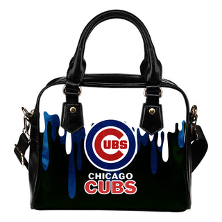 Color Leak Down Colorful Chicago Cubs Shoulder Handbags