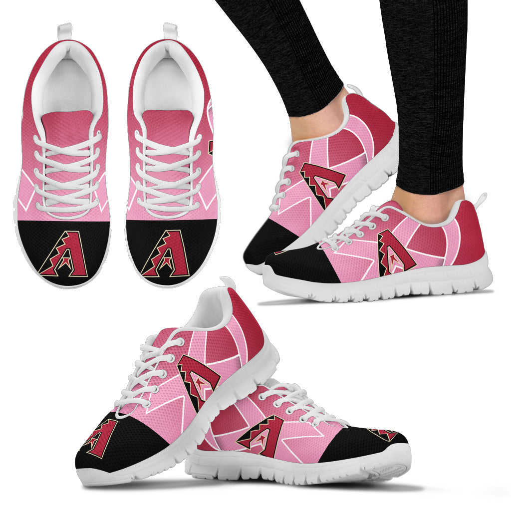 Arizona Diamondbacks Cancer Pink Ribbon Sneakers