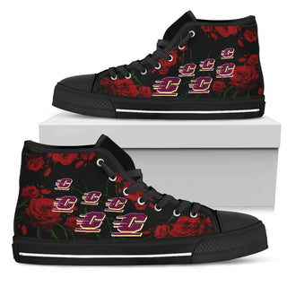 Lovely Rose Thorn Incredible Central Michigan Chippewas High Top Shoes