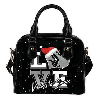 Love Word Christmas Sweet Chicago White Sox Shoulder Handbags