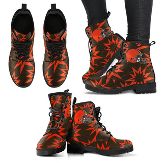 Dizzy Motion Amazing Designs Logo Cleveland Browns Boots