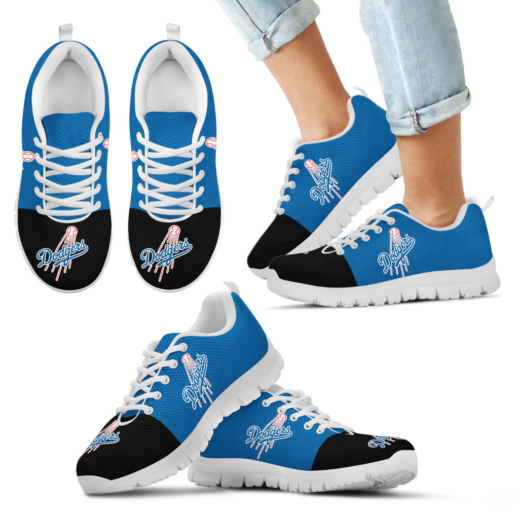 Two Colors Aparted Los Angeles Dodgers Sneakers