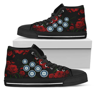 Lovely Rose Thorn Incredible Seattle Mariners High Top Shoes