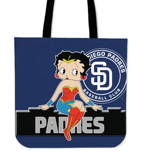 Wonder Betty Boop San Diego Padres Tote Bags
