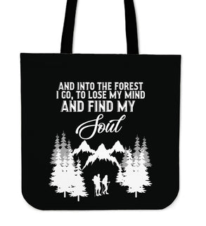 Into The Forest Hiking Tote Bags