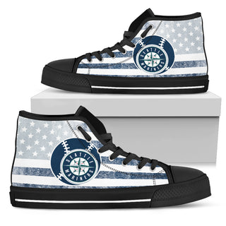Flag Rugby Seattle Mariners High Top Shoes