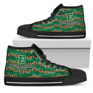 Wave Of Ball Eastern Michigan Eagles High Top Shoes
