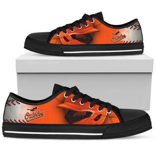 Artistic Scratch Of Baltimore Orioles Low Top Shoes